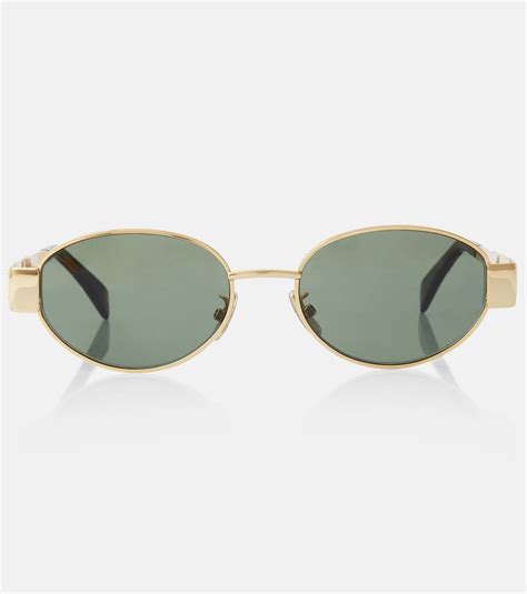 Triomphe Metal 01 oval sunglasses in multicoloured.